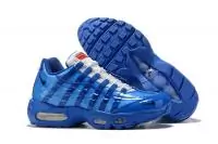 newest nike air max 95 by christian casual style stripe blue hommes